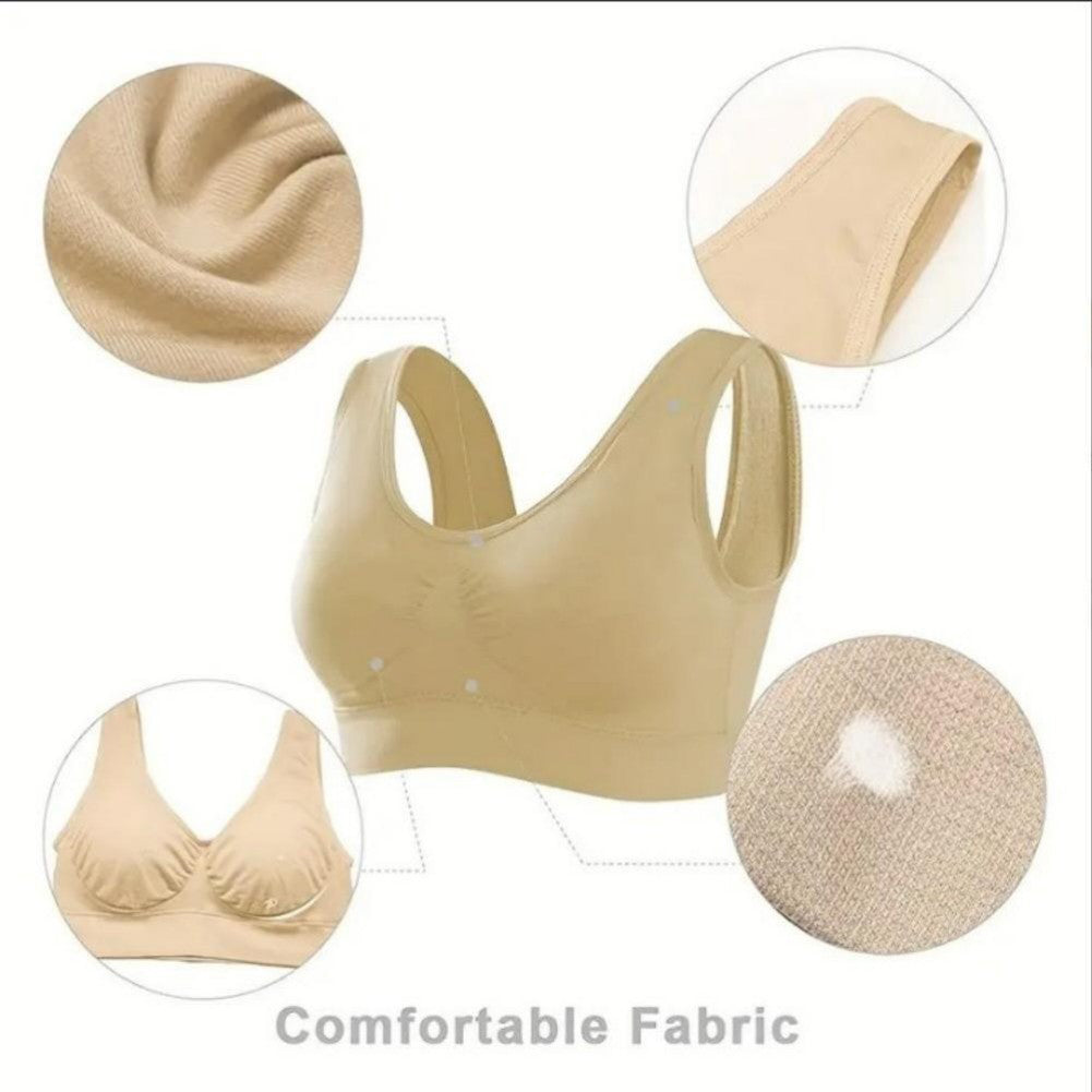 3-Pack Sports Bras | Padded Strappy Racerback Sports Yoga