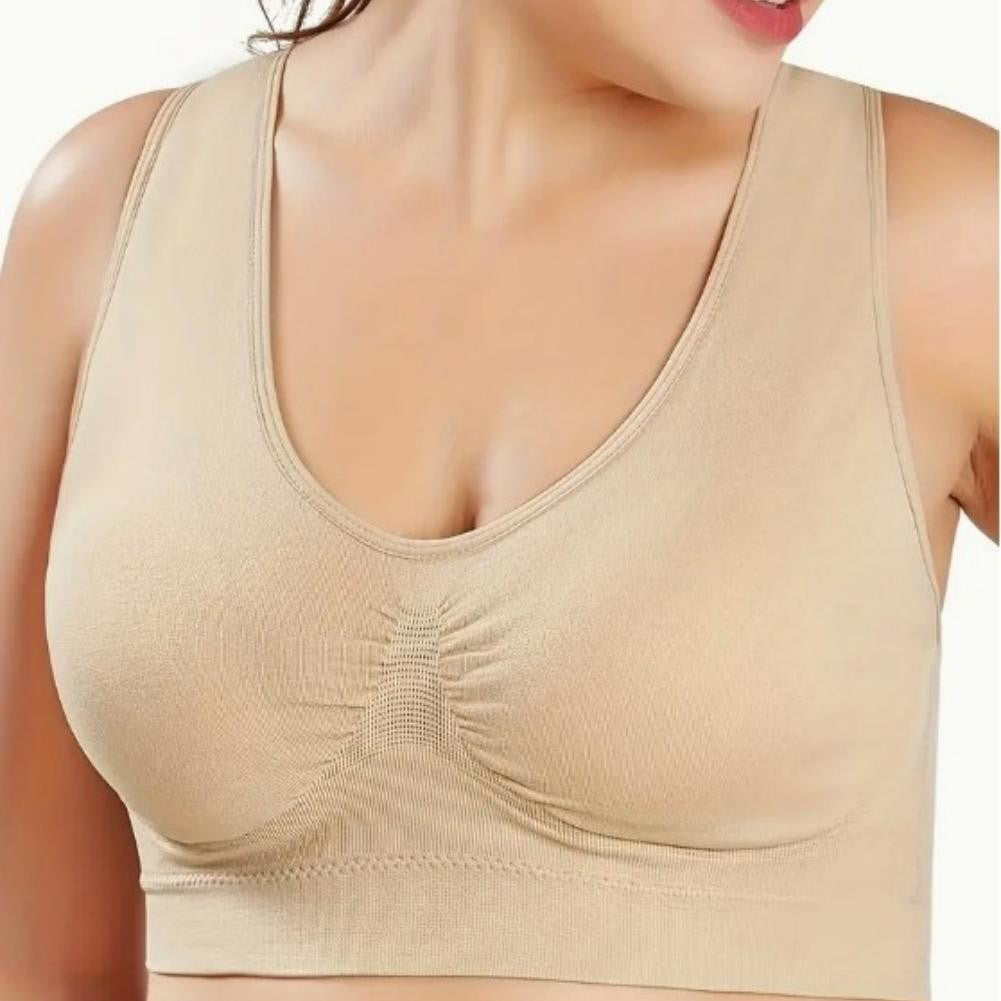 3-Pack Sports Bras | Padded Strappy Racerback Sports Yoga