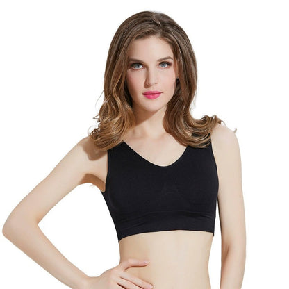 3-Pack Sports Bras | Padded Strappy Racerback Sports Yoga